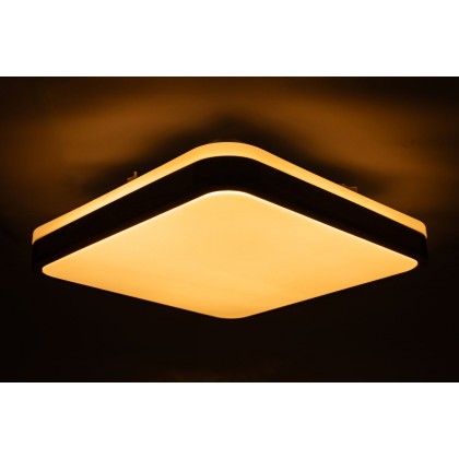 GLOW матовий 60W 391*391*65мм 3000К-6500К з ДК махагон