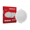 Круглий світлодіодний врізний світильник Vestum 12W 4000K 220V 1-VS-5104