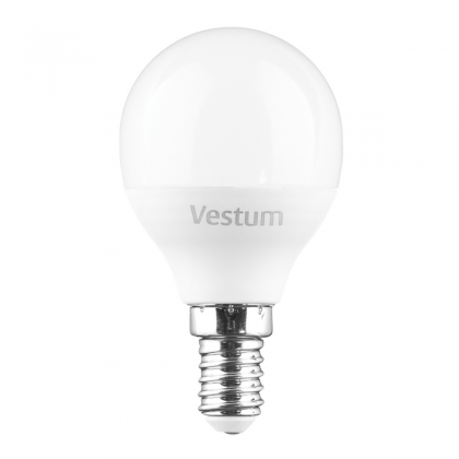 Світлодіодна лампа Vestum G45 6W 4100K 220V E14 1-VS-1203