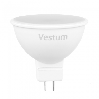 Світлодіодна лампа Vestum MR16 5W 3000K 220V GU5.3 1-VS-1504